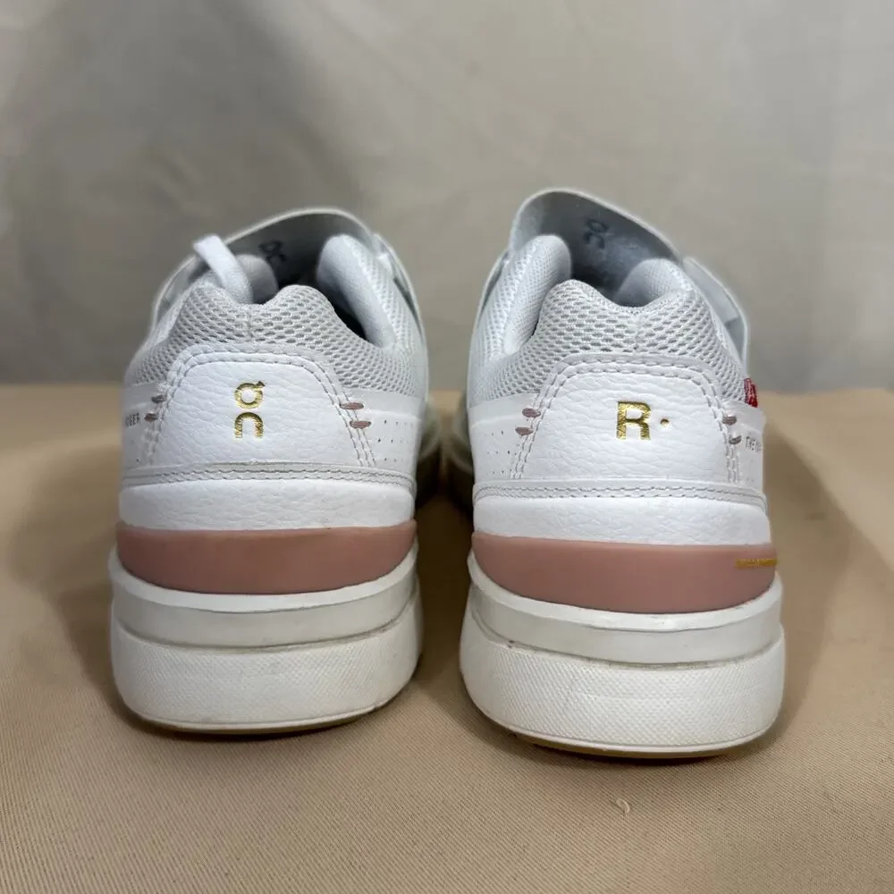 On Running The Roger Womens 8 White Pink CloudTec Tennis Sneakers Shoes EU 39